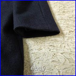 Max Mara long coat, size 40 Wool black. Woman Stand Collar