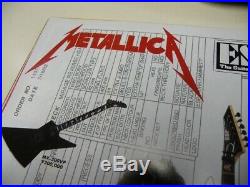 Metallica James Hetfield Genuine Man To Wolf 92 ESP Mx250 Custom Explorer Emg 81