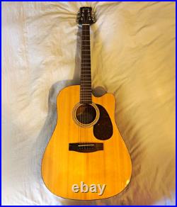 Mitchell T311CE/N 6-String Dreadnought Cutaway Acoustic-Electric, Natural Spruce