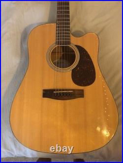 Mitchell T311CE/N 6-String Dreadnought Cutaway Acoustic-Electric, Natural Spruce