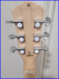 Monoprice Indio Mini 66 Electric Guitar Goldtop, with Gig Bag and Strap