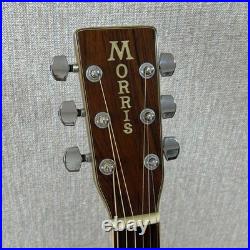 Morris W-40 Acoustic Guitar Natural From Japan Used Morris W-40 Acoustic Guitar Natural From Japan Used