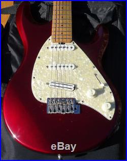 Music Man Silhouette Special Metallic Red SSS Tremolo Model Versatile Sounds