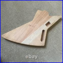 Natural Mahogany Wood HH Guitar DIY Project Explorer Syle