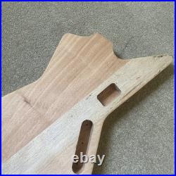 Natural Mahogany Wood HH Guitar DIY Project Explorer Syle