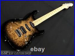 Near Mint? Esp Snapper-Ctm Poplar Burl Nebula Black Burst Electric Guitar