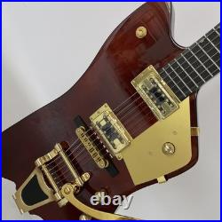 New Electric Guitar HH Pickups Gold Hardware Solid Body Deep Wine Red US Stock