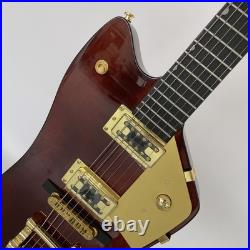 New Electric Guitar HH Pickups Gold Hardware Solid Body Deep Wine Red US Stock