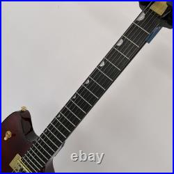 New Electric Guitar HH Pickups Gold Hardware Solid Body Deep Wine Red US Stock