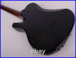 New design Blue silent electric acoustic guitar portable travel built in effect