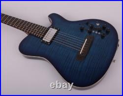 New design Blue silent electric acoustic guitar portable travel built in effect New design Blue silent electric acoustic guitar portable travel built in effect