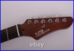 New design Blue silent electric acoustic guitar portable travel built in effect