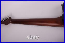 New design Blue silent electric acoustic guitar portable travel built in effect