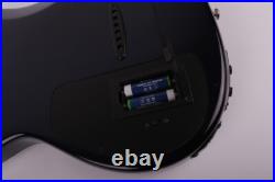 New design Blue silent electric acoustic guitar portable travel built in effect