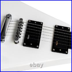 New electric guitar white active pickups Rounded fret Edge stainless Fret