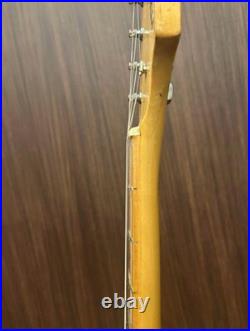 No Brand Electric Guitar 1980s Japan Black Body White Pickguard Used