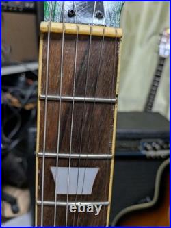 No Brand Original Single-Cut Guitar with Gold Painted Ham X2, Modified P Front