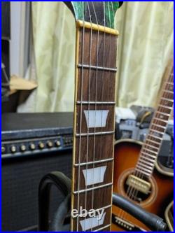 No Brand Original Single-Cut Guitar with Gold Painted Ham X2, Modified P Front