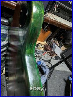 No Brand Original Single-Cut Guitar with Gold Painted Ham X2, Modified P Front