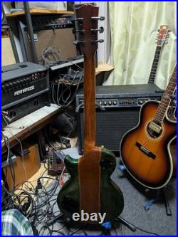 No Brand Original Single-Cut Guitar with Gold Painted Ham X2, Modified P Front