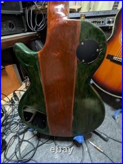 No Brand Original Single-Cut Guitar with Gold Painted Ham X2, Modified P Front