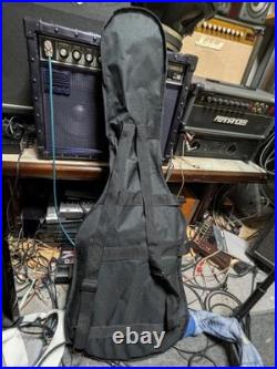 No Brand Original Single-Cut Guitar with Gold Painted Ham X2, Modified P Front