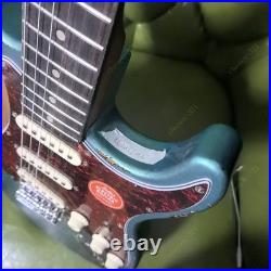 No Logo New Solid Electric Guitar Stainless Fret Metallic Green Body Fast Ship