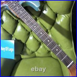 No Logo New Solid Electric Guitar Stainless Fret Metallic Green Body Fast Ship