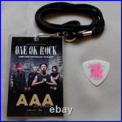 ONE OK ROCK AAA pass Guitar Pick Ambitions Australian Tour 2017 TORU From JP