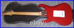 Older Ibanez Red Gio Strat Guitar Rose wood Board