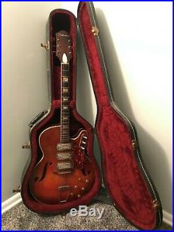 Original 1965 Harmony Made Silvertone 1429 Thinline Archtop Hollow body Guitar