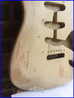Original 1966 Fender Stratocaster electric guitar body 65 66 REFIN STRAT EUC