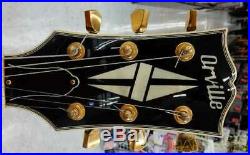 Orville Les Paul Custom LPC-75 Black Electric Guitar Tested Used