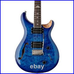 PRS SE Custom 22 Quilted LE Semi-Hollow Guitar Faded Blue Burst 197881040932 OB