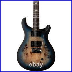 PRS SE Exotic Custom 24-08 Poplar Burl Guitar Lake Bl Midnight Burst Refurbished