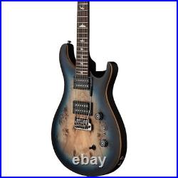PRS SE Exotic Custom 24-08 Poplar Burl Guitar Lake Bl Midnight Burst Refurbished