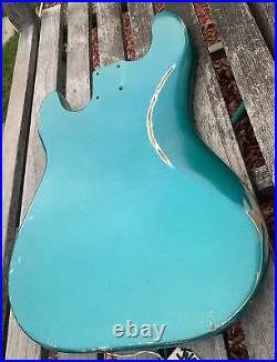 P bass Body NITRO RELIC OceanBlue AGED Premium Liteweight PLACE ORDER JVGuitars P bass Body NITRO RELIC OceanBlue AGED Premium Liteweight PLACE ORDER JVGuitars