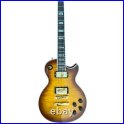Quilted Maple Top Gold Parts Humbucker Pickups Electric Guitar FREE SHIP