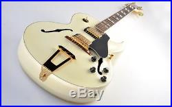 RARE 1990 Gibson ES-175 Custom Alpine WHITE Cream MINT Classic 57 PU Les Paul