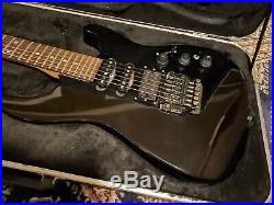 RARE Fender USA HM STRAT Stratocaster Guitar Black With OHSC Heavy Metal E