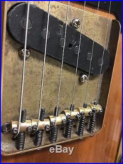 RARE Vintage Electric Tele Walnut Guitar Neck stamped DiMarzio -with Fender case