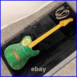 READ Godin Acousticaster 6 Green Figured Maple Body 1995 USED