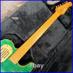 READ Godin Acousticaster 6 Green Figured Maple Body 1995 USED