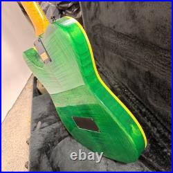 READ Godin Acousticaster 6 Green Figured Maple Body 1995 USED