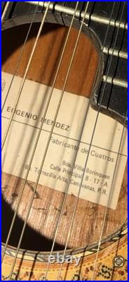 Rare! Eugenio Mendez Puerto Rican Cuatro Extremely Collectible Very Hard To Find