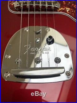 Rare Fender Old Candy Apple Red Jazzmaster 1966 RI MIJ, block inlays, binding