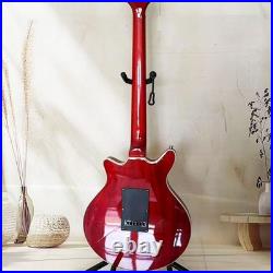 Red Electric Guitar, Three Single-Coil Pickups, Tremolo System, Free Shipping