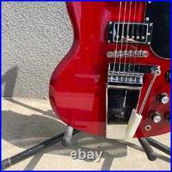 Red Electric Guitar mahogany body Chrome hardware HH pickups fast shipping