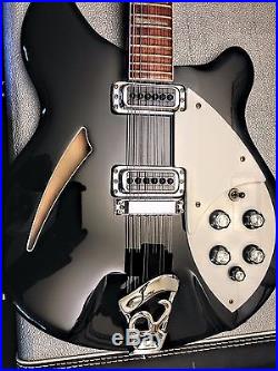 Rickenbacker 360/12 JetGlo Black 12 String Electric Guitar near MINT NR
