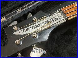 Rickenbacker 4001 Electric Bass Guitar 1977 Jet Glo